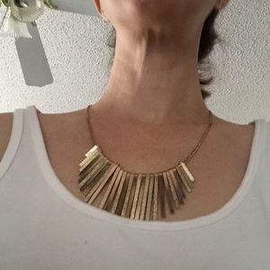 Goldtone Sunburst Necklace
